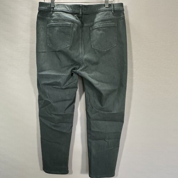 J Jill Jeans Womens 16 Petite Boyfriend Ankle Gray Denim Cotton Stretch Pockets - Picture 7 of 10